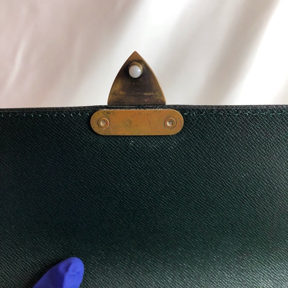 Louis Vuitton Green Taiga Clutch Pochette Sku#83917 - Picture 9 of 10